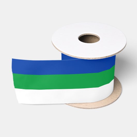Ruban En Satin Drapeau de la République Komi (Bobine)