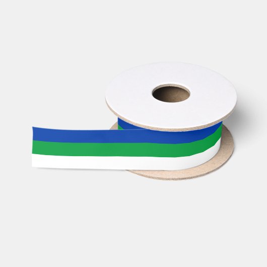 Ruban En Satin Drapeau de la République Komi (Bobine)