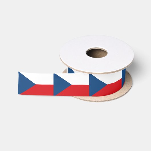 Ruban En Satin Drapeau de la République tchèque (Bobine)