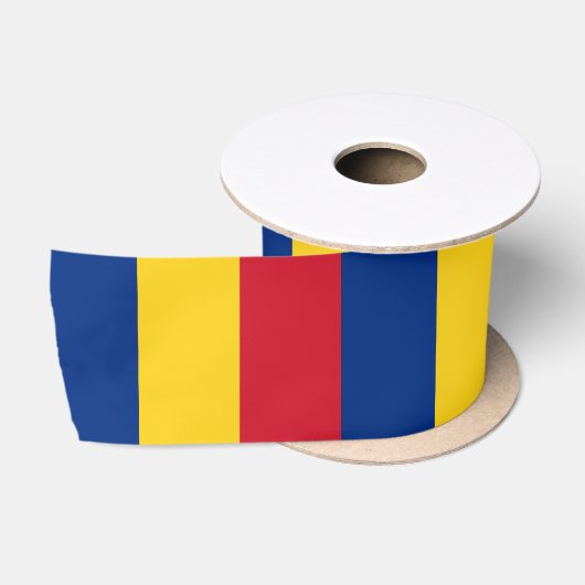 Ruban En Satin Drapeau de la Roumanie (Bobine)