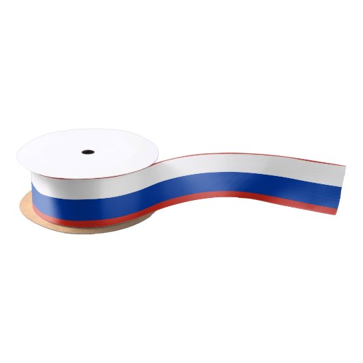Ruban En Satin Drapeau de la Russie (Bobine)