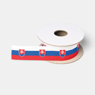 Ruban En Satin Drapeau de la Slovaquie