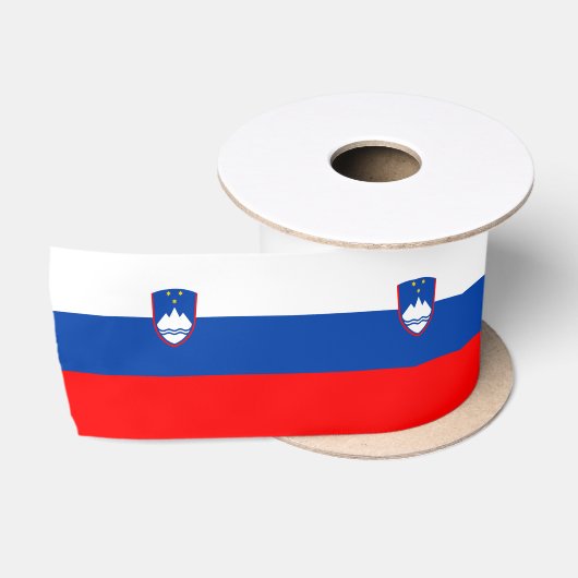 Ruban En Satin Drapeau de la Slovénie (Bobine)