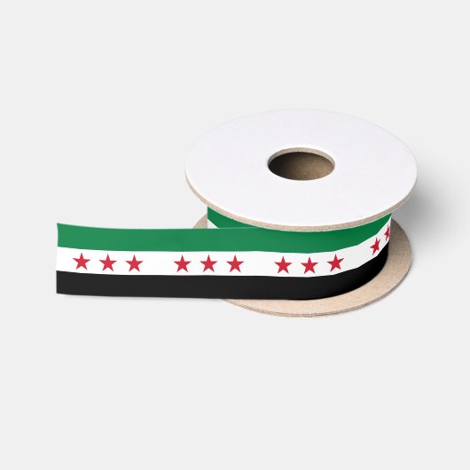 Ruban En Satin Drapeau de la Syrie (Bobine)
