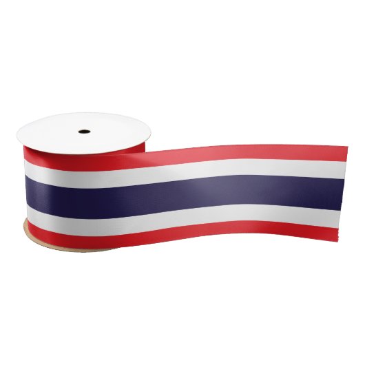 Ruban En Satin Drapeau de la Thaïlande (Bobine)