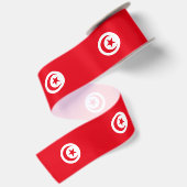 Ruban En Satin Drapeau de la Tunisie (Dos)