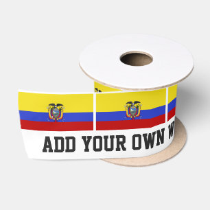 Ruban En Satin Drapeau de l'Equateur