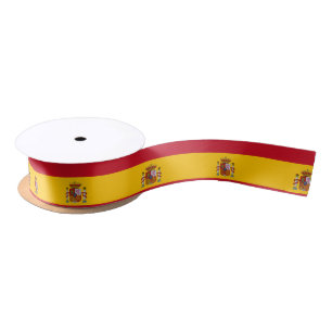 Ruban En Satin Drapeau de l'Espagne
