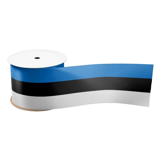 Ruban En Satin Drapeau de l'Estonie (Bobine)