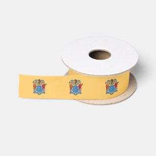 Ruban En Satin Drapeau de l'État du New Jersey