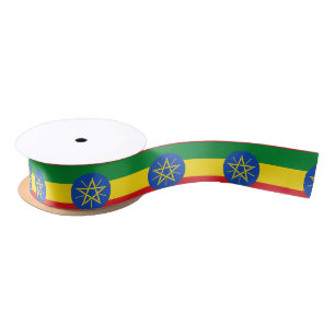 Ruban En Satin Drapeau de l'Ethiopie