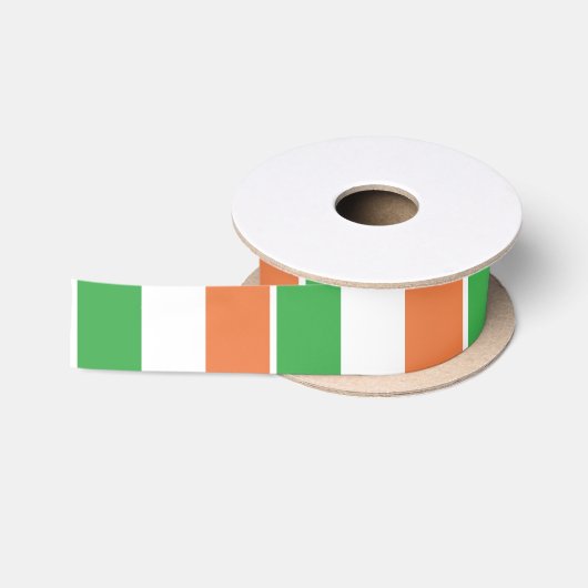 Ruban En Satin Drapeau de l'Irlande (Bobine)