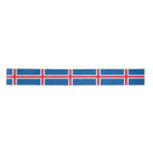 Ruban En Satin Drapeau de l'Islande (Devant)