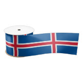 Ruban En Satin Drapeau de l'Islande (Bobine)