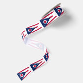 Ruban En Satin Drapeau de l'Ohio (Dos)