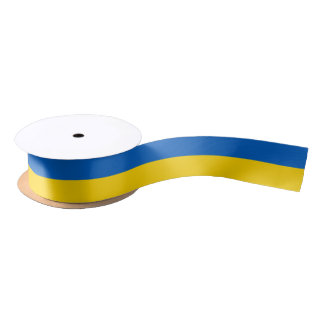 Ruban En Satin Drapeau de l'Ukraine