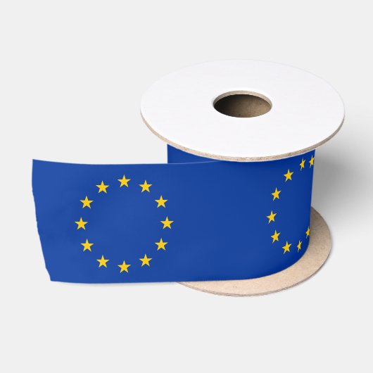 Ruban En Satin Drapeau de l'Union européenne (Bobine)