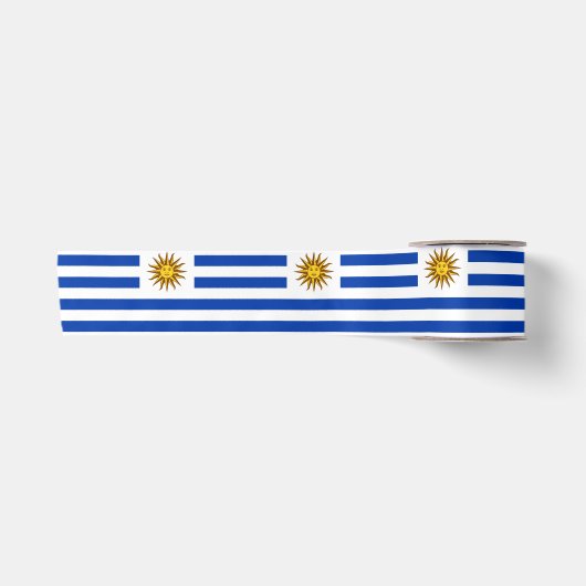 Ruban En Satin Drapeau de l'Uruguay (Devant)