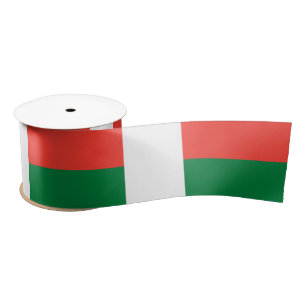 Ruban En Satin Drapeau de Madagascar