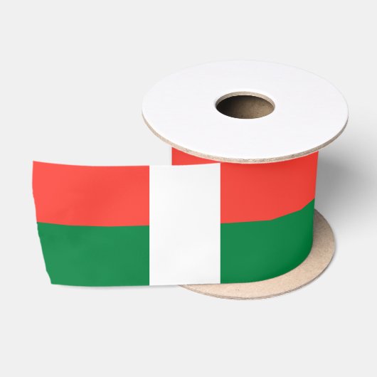 Ruban En Satin Drapeau de Madagascar (Bobine)