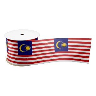 Ruban En Satin Drapeau de Malaisie