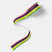 Ruban En Satin Drapeau de Maurice (Dos)