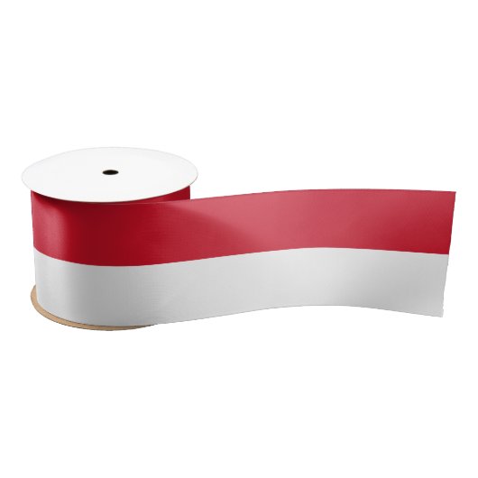Ruban En Satin Drapeau de Monaco (Bobine)