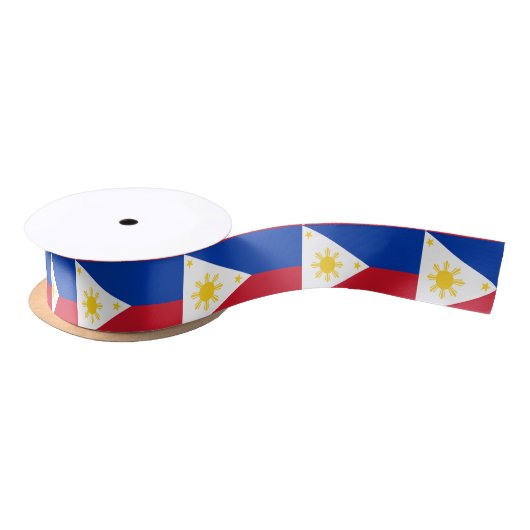 Ruban En Satin Drapeau de Philippines (Bobine)