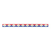 Ruban En Satin Drapeau de Saba (Devant)