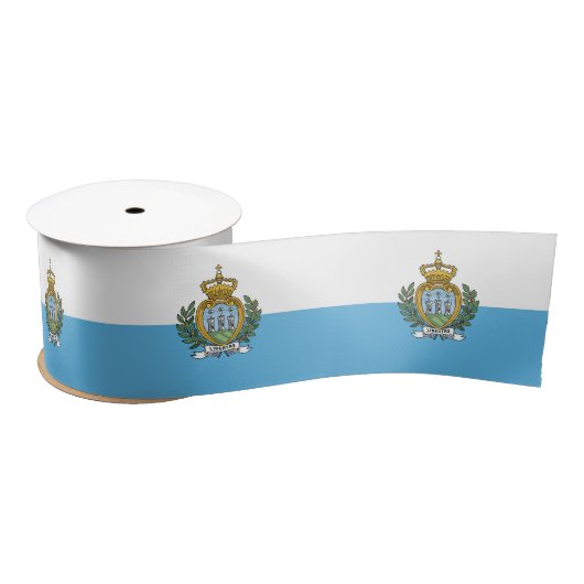 Ruban En Satin Drapeau de Saint-Marin (Bobine)
