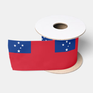 Ruban En Satin Drapeau de Samoa