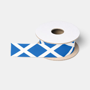 Ruban En Satin Drapeau d'Écosse Saltire écossais