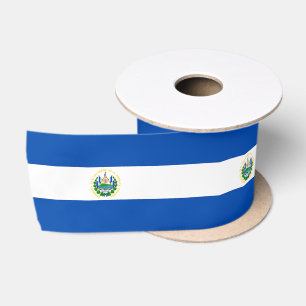 Ruban En Satin Drapeau d'El Salvador