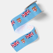 Ruban En Satin Drapeau des Fidji (Dos)