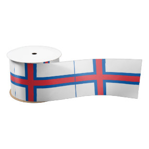 Ruban En Satin Drapeau des îles Féroé