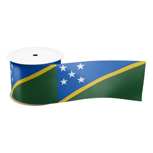 Ruban En Satin Drapeau des Îles Salomon (Bobine)