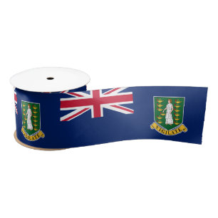 Ruban En Satin Drapeau des îles Vierges britanniques (BVI)