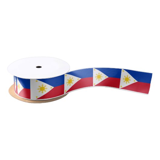 Ruban En Satin Drapeau des Philippines (Bobine)