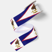 Ruban En Satin Drapeau des Samoa américaines (Dos)