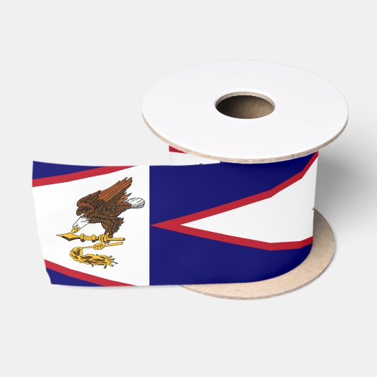 Ruban En Satin Drapeau des Samoa américaines (Bobine)