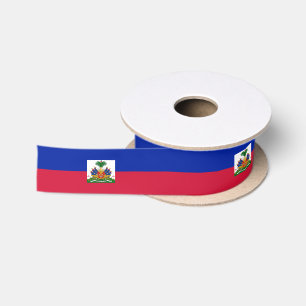 Ruban En Satin Drapeau d'Haïti