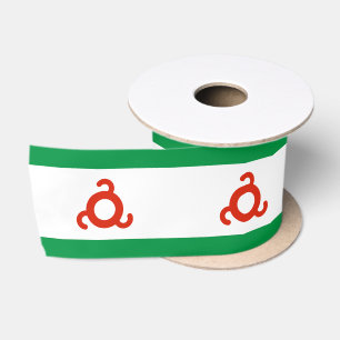 Ruban En Satin Drapeau d'Ingushetia