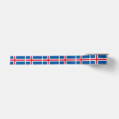 Ruban En Satin Drapeau d'Islande (Devant)