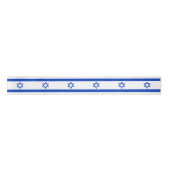 Ruban En Satin Drapeau d'Israël (Devant)