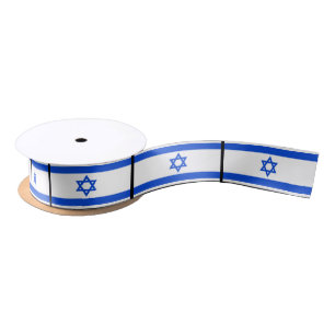 Ruban En Satin Drapeau d'Israélien
