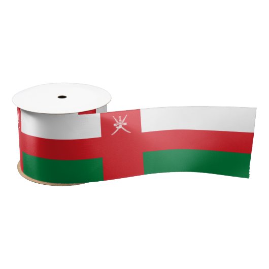 Ruban En Satin Drapeau d'Oman (Bobine)