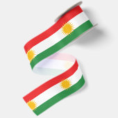 Ruban En Satin Drapeau du Kurdistan (Dos)