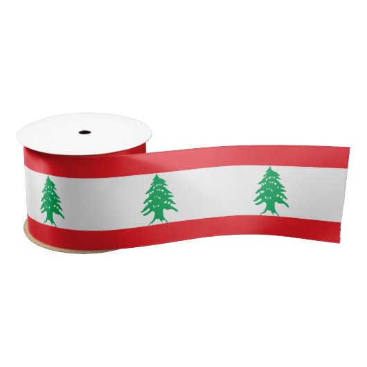 Ruban En Satin Drapeau du Liban (Bobine)