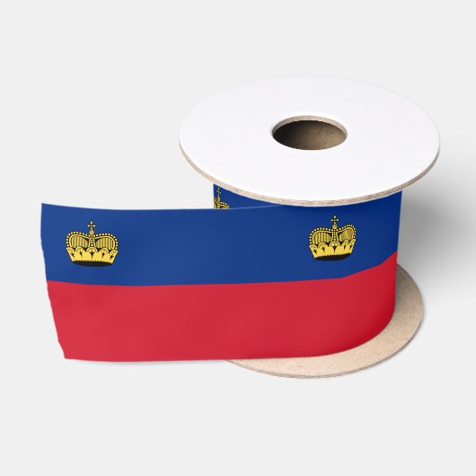 Ruban En Satin Drapeau du Liechtenstein (Bobine)
