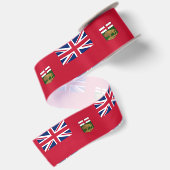 Ruban En Satin Drapeau du Manitoba (Dos)